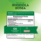 Nature's Truth Rhodiola Rosea Herbal Support - 120 Capsules - image 2
