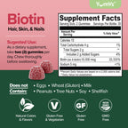 YUM-V'S Biotin Gummies 10,000 mcg for Hair, Skin & Nails - 70 Count - image 2