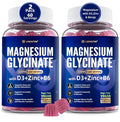 Lerinettia Magnesium Glycinate Gummies 500mg for Sleep - 120 Gummies