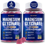 Lerinettia Magnesium Glycinate Gummies 500mg for Sleep - 120 Gummies