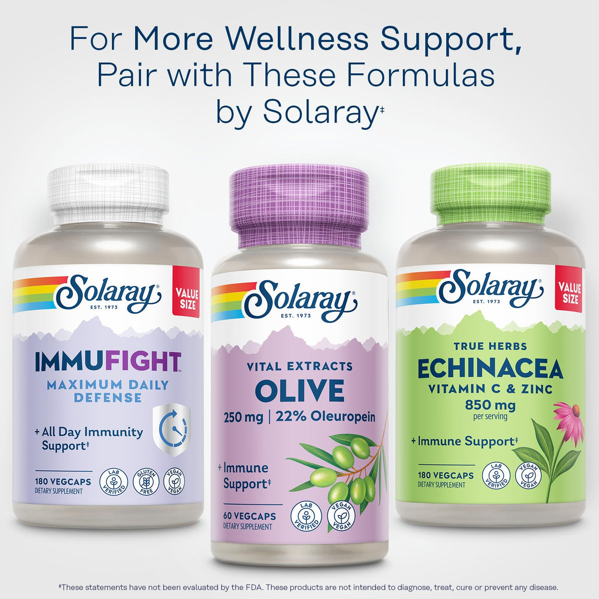 SOLARAY Olive Leaf Extract 250mg Wellness Support - 60 Vegetarian Capsules - image 6