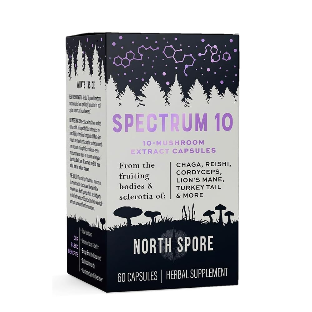 North Spore Spectrum 10 Mushroom Extract Supplement