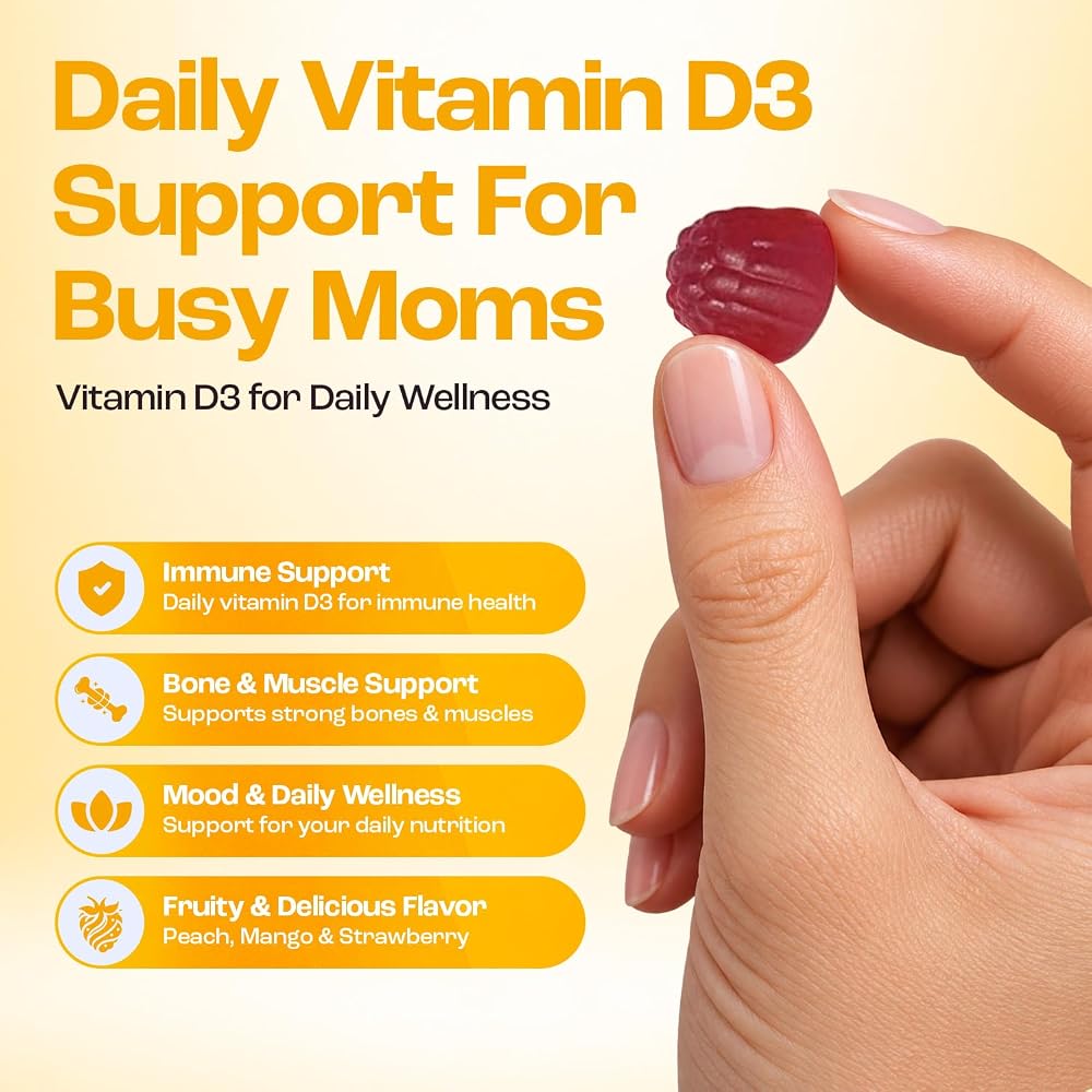 Baby Blues Brightside Vitamin D3 2000 IU Mood Support Gummies - 60 Count - image 2
