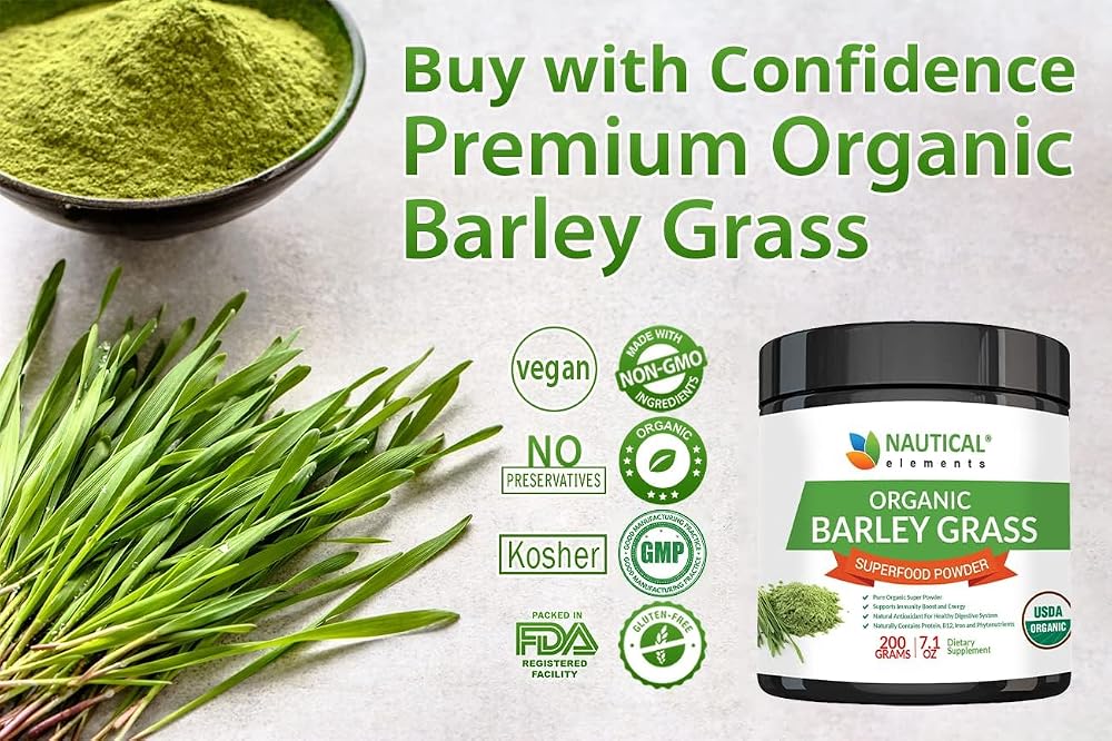 Nautical Elements Barley Grass Powder Organic - 200g - image 4
