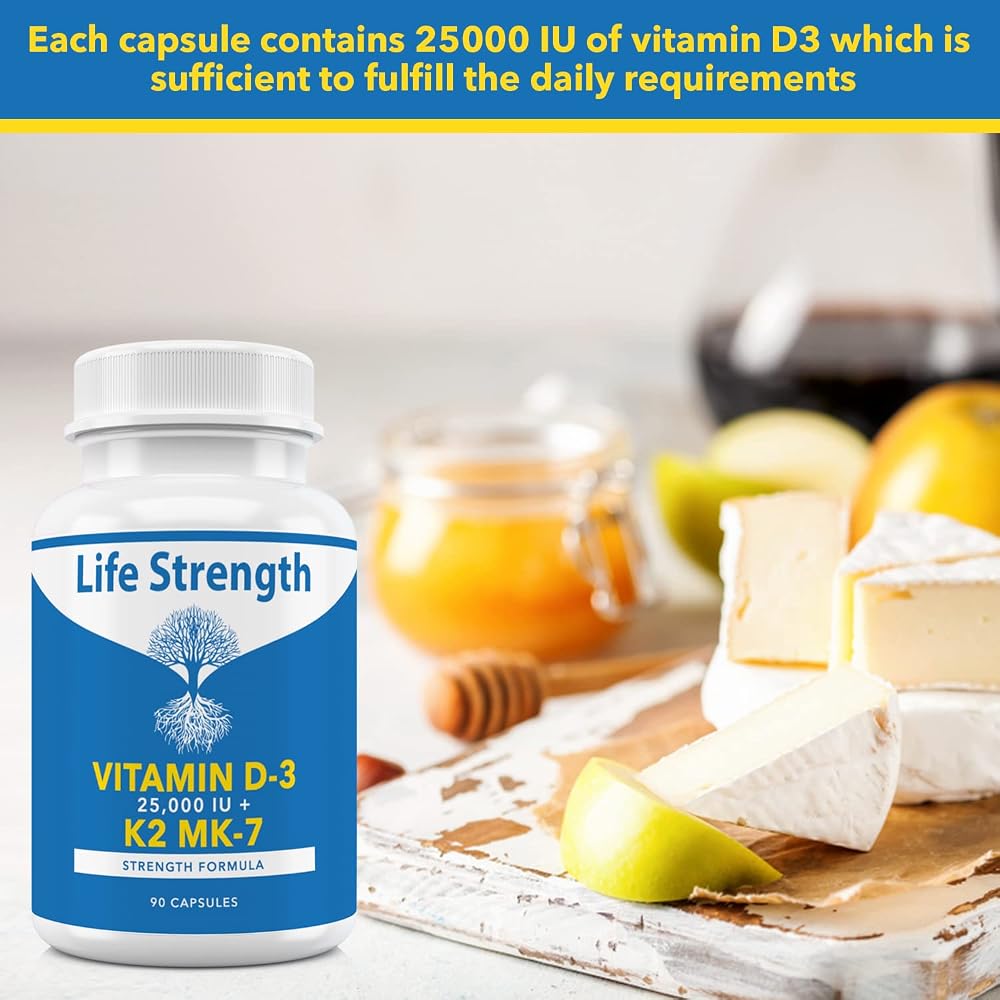 LifeStrength Vitamin K2 MK7 + D3 25,000 IU Supplement - 60 Capsules - image 6