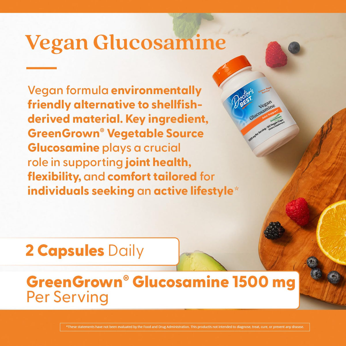 Doctor's Best Vegan Glucosamine Supplement - 180 Vegetarian Capsules - image 5