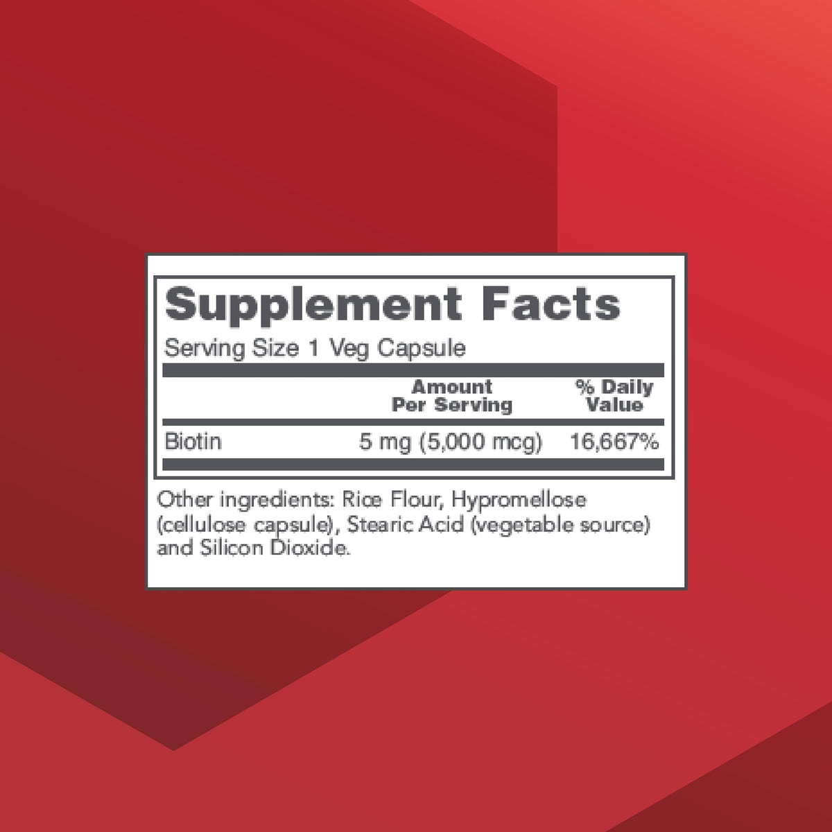 PROTOCOL FOR LIFE BALANCE Biotin 5,000 mcg Hair, Skin & Nails - image 2
