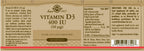 Solgar Vitamin D3 400 IU - 100 Softgels - image 6