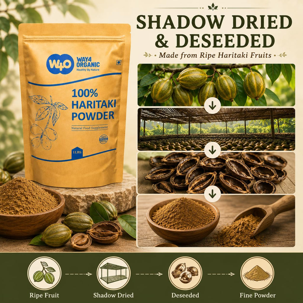 WAY 4 ORGANIC Haritaki Powder Terminalia Chebula - 16 Ounces - image 5