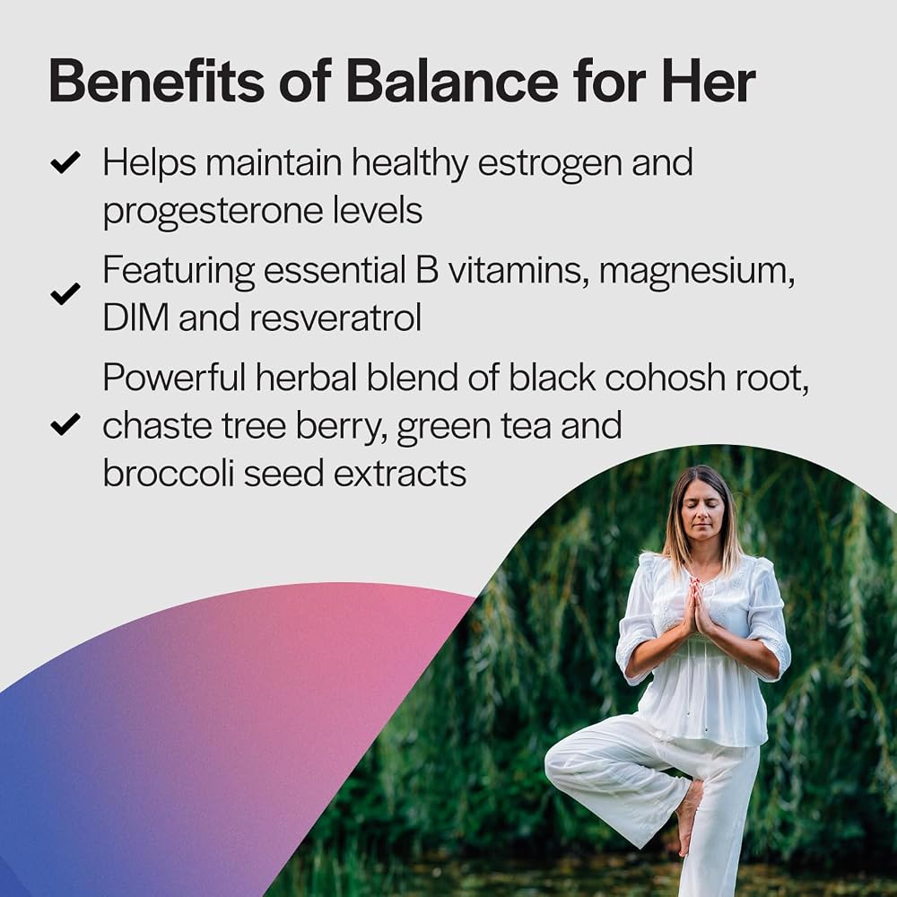 PureFormulas Balance for Her Hormone Support - 120 Capsules - image 5
