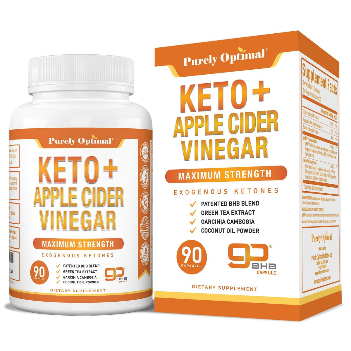 Purely Optimal Keto BHB Exogenous Ketones Supplement - Keto Diet