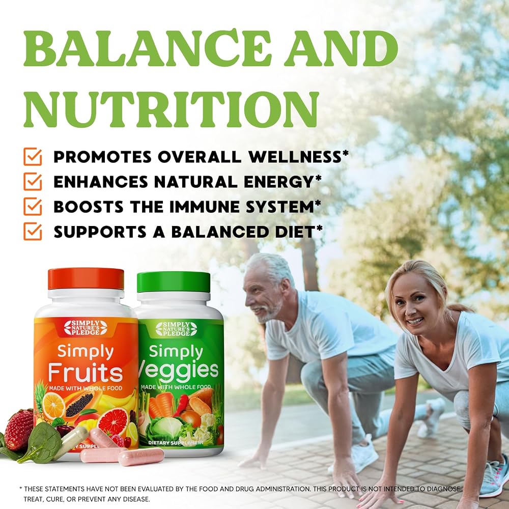 Simply Nature's Pledge Fruits & Vegetables Supplement - 180 Capsules - image 9