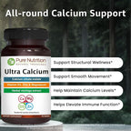 Pure Nutrition Ultra Calcium 1000mg with Vitamin D3 & K - 180 Tablets - image 6