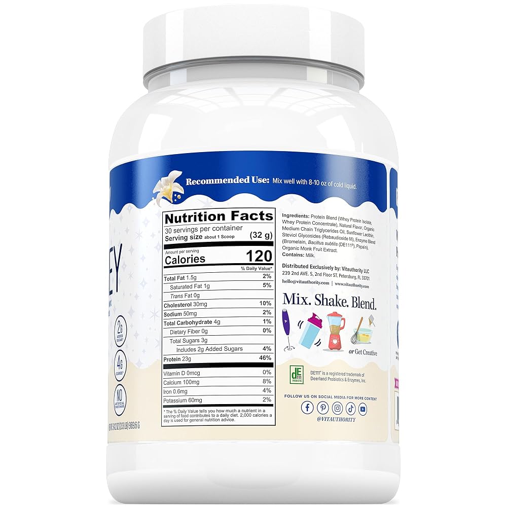 Vitauthority Whey Protein Powder for Women