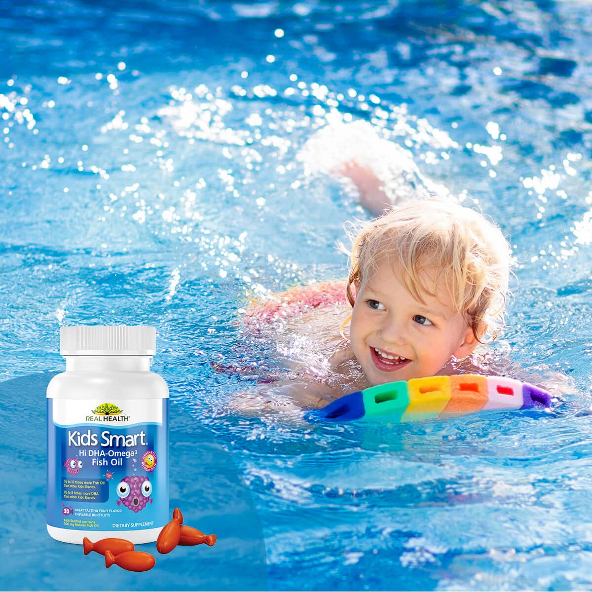 Bioglan Kids Smart Omega 3 Fish Oil Chewable Burstlets - 30 Count - image 4