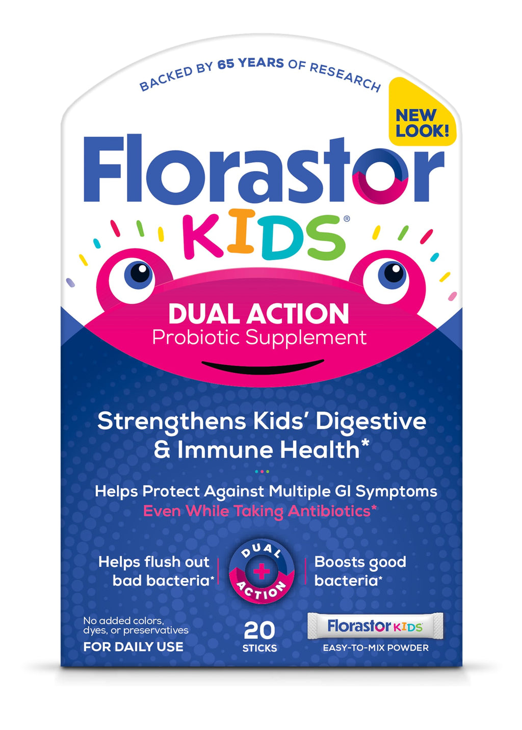 Florastor Kids Dual Action Probiotic Powder - 20 Sticks
