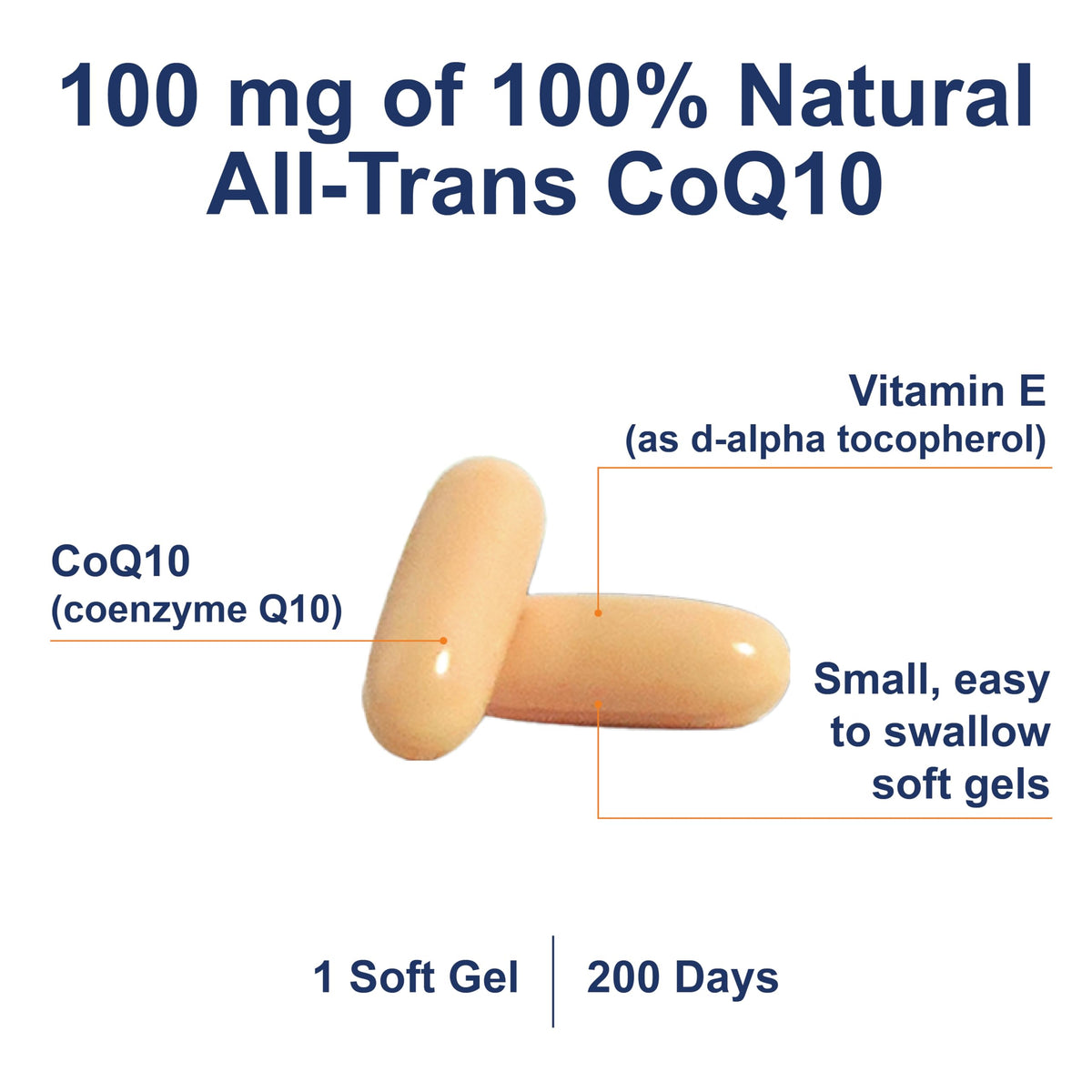 Carlson Co-Q10 100 mg - 200 Softgels - image 3