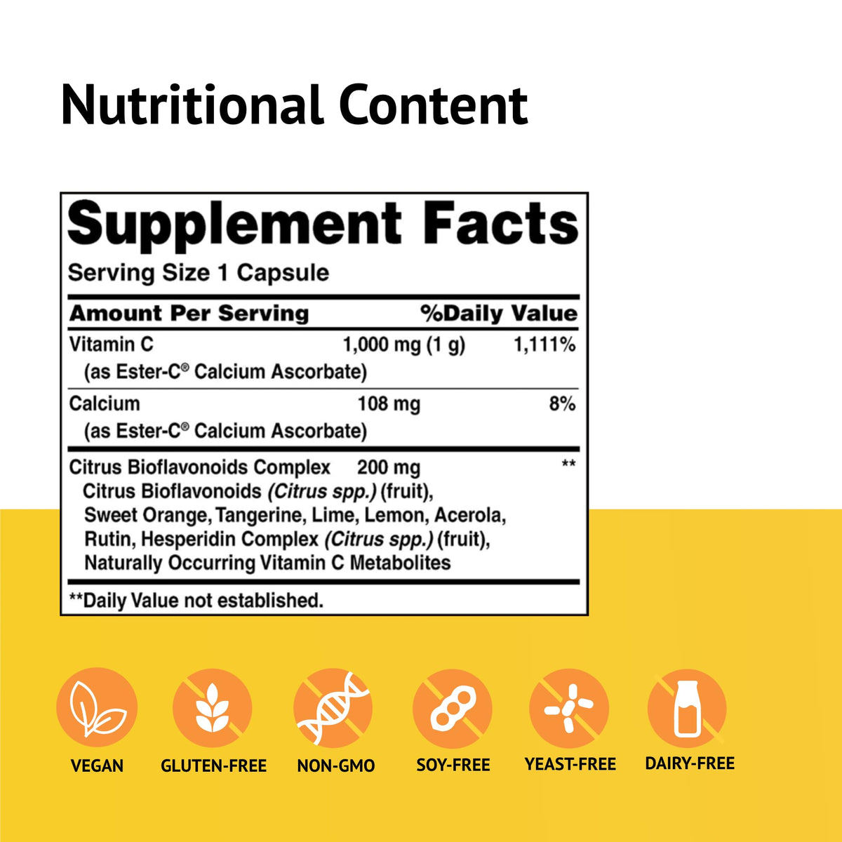 American Health Ester-C 1000 mg with Citrus Bioflavonoids - 270 Capsules - image 2