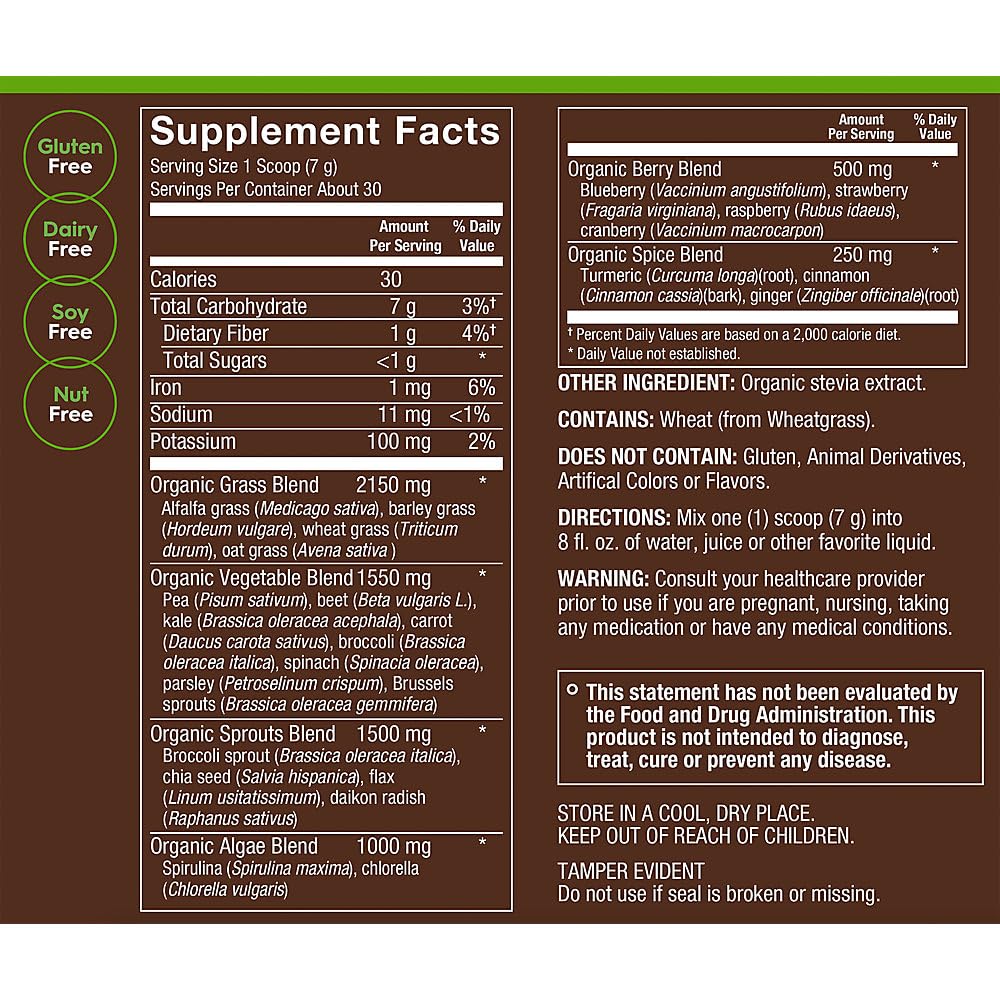 plnt Organic BioGreens Superfood Powder - 7.4 oz - image 3