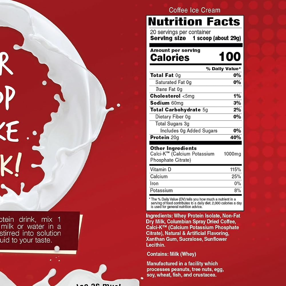 Bariatric Eating Inspire Coffee Ice Cream Whey Protein Isolate - 20 Servings - image 2