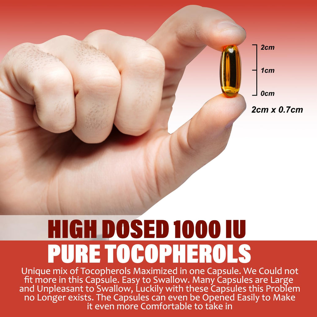 Procapsin Vegan Vitamin E 1000 IU Capsules, Mixed Tocopherols