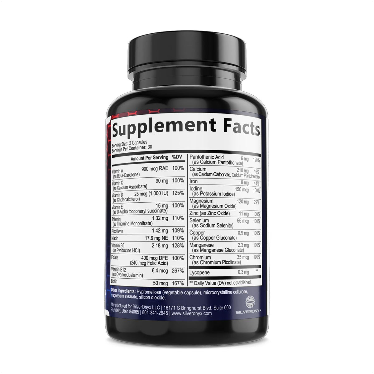 SILVERONYX Multivitamin for Men - 60 Capsules - image 9