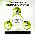 BOSCENT HMB 3000mg with Vitamin D3 K2 Capsules - 120 Capsules - image 5