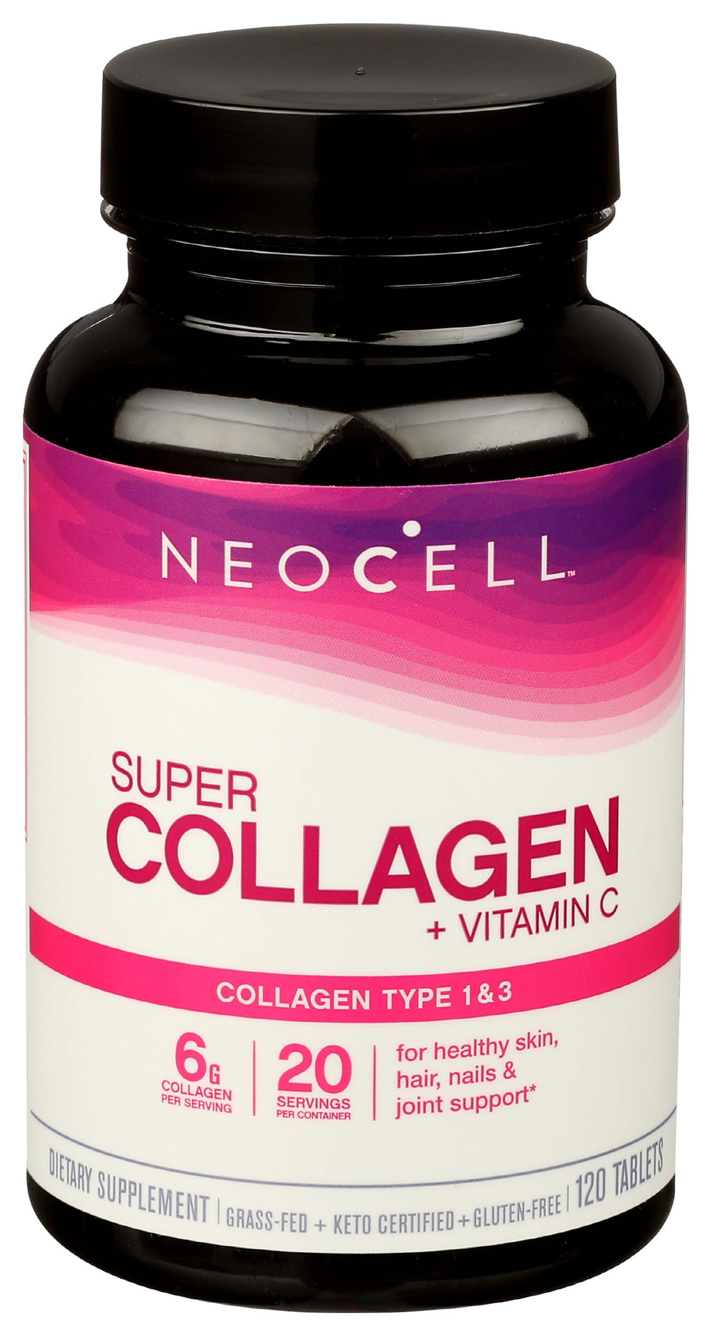 NeoCell Super Collagen Type 1 and 3 plus Vitamin C - 120 Tablets