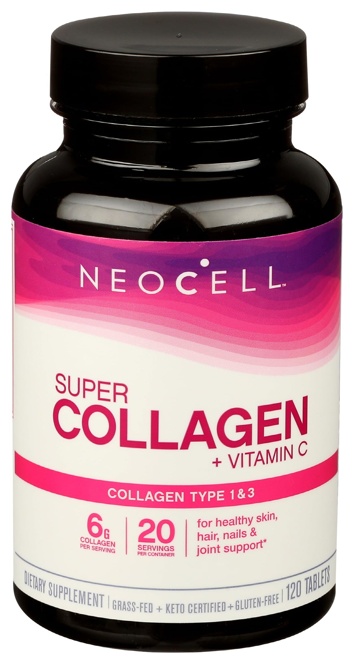 NeoCell Super Collagen Type 1 and 3 plus Vitamin C - 120 Tablets
