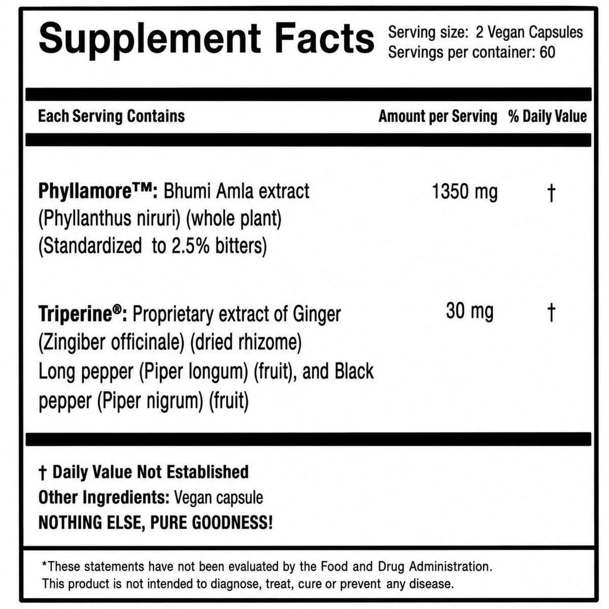 Harmony Nutraceuticals Bhumi Amla Supreme Phyllanthus Niruri - 120 Capsules - image 2