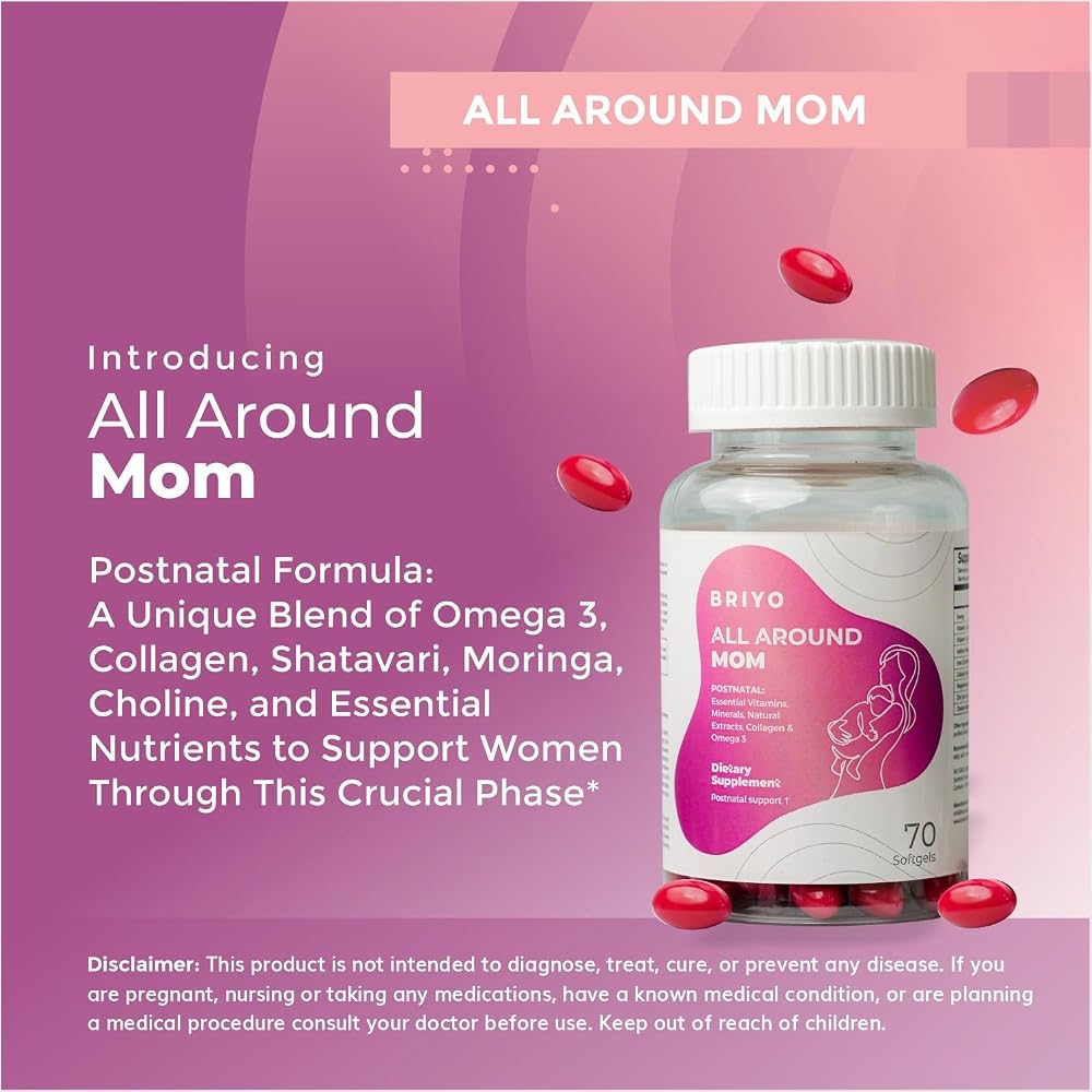 Briyo All Around Mom Postnatal Formula - 60 Softgels - image 4