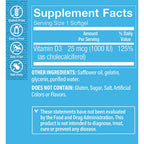The Vitamin Shoppe Vitamin D3 1000 IU Softgels - 100 Softgels - image 2