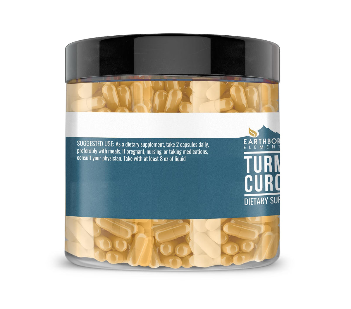 Earthborn Elements Turmeric Curcumin - 200 Capsules - image 3