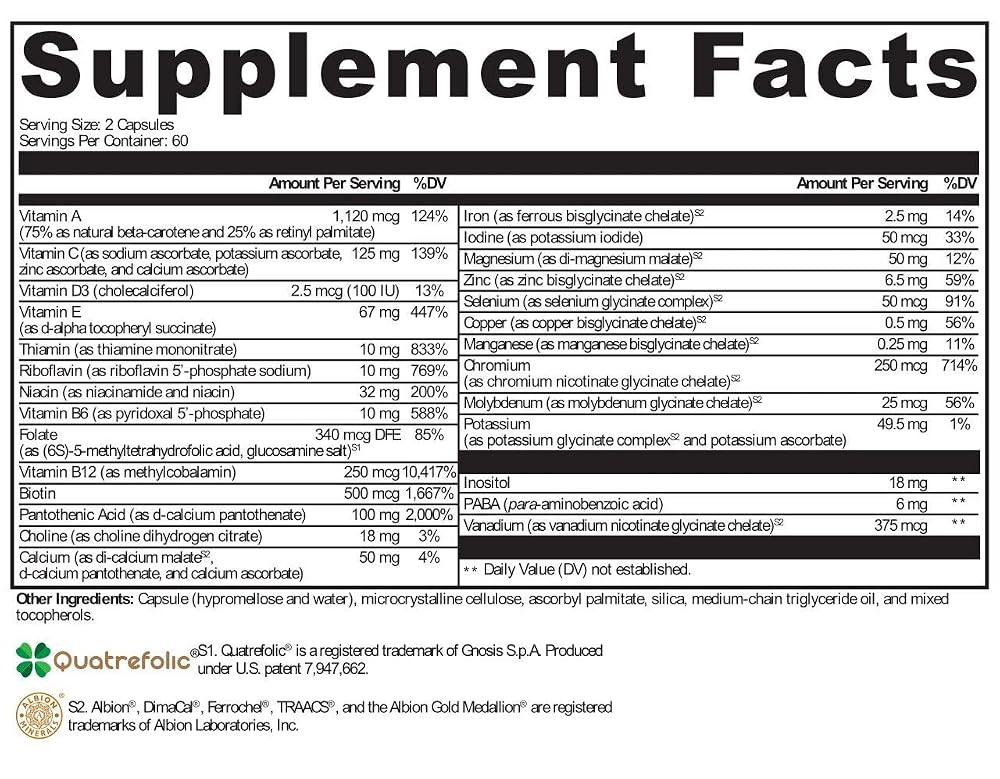Protocols for Health Complete Multivitamin - 120 Vegetarian Capsules - image 2