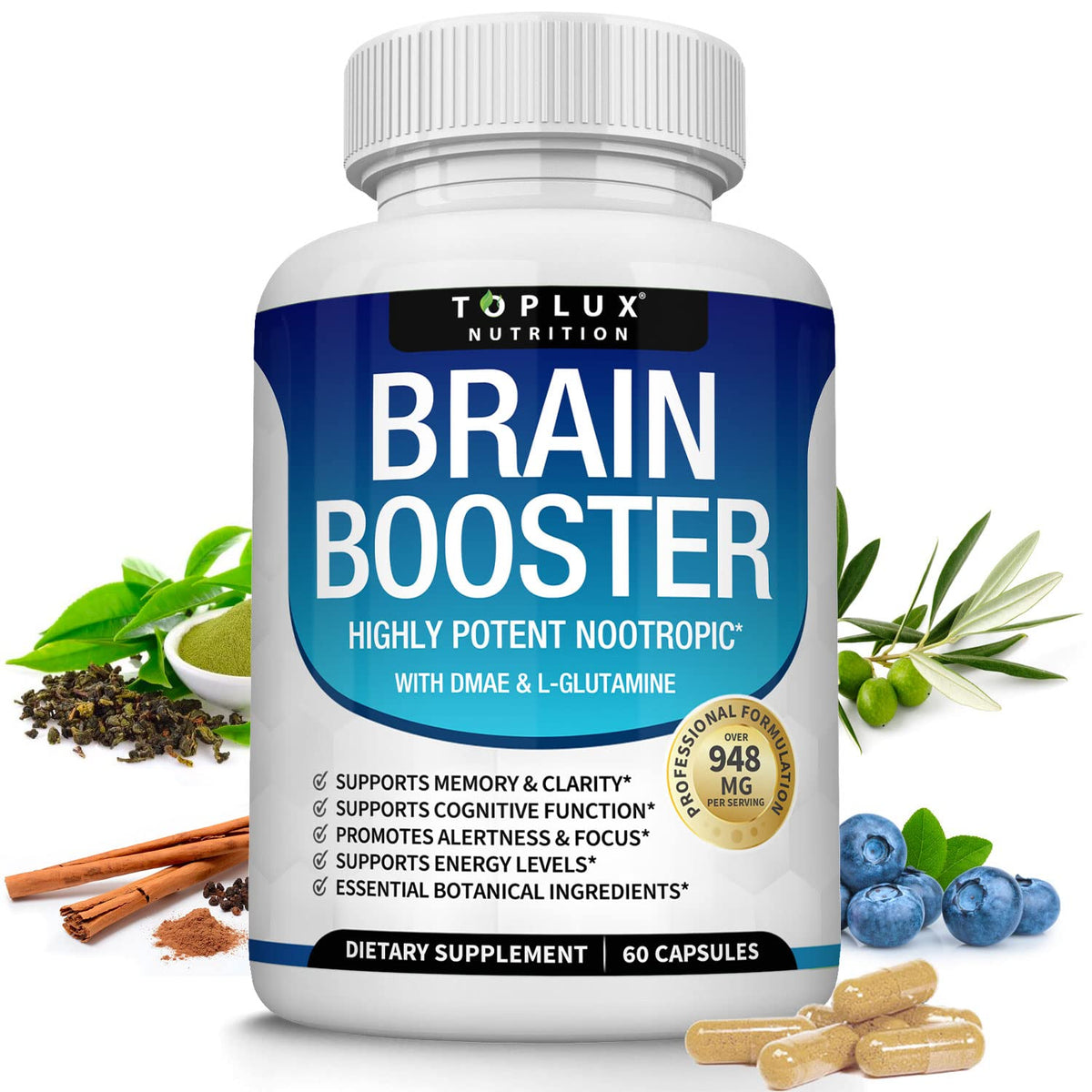 Toplux Brain Supplement Nootropic
