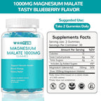 Whoyun Magnesium Malate Gummies 1000mg - 60 Count - image 3