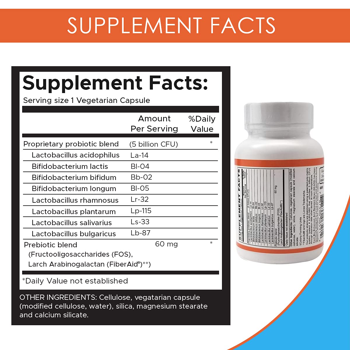 Holistic Health Suprema Dophilus Probiotic - 60 Vegetarian Capsules - image 2
