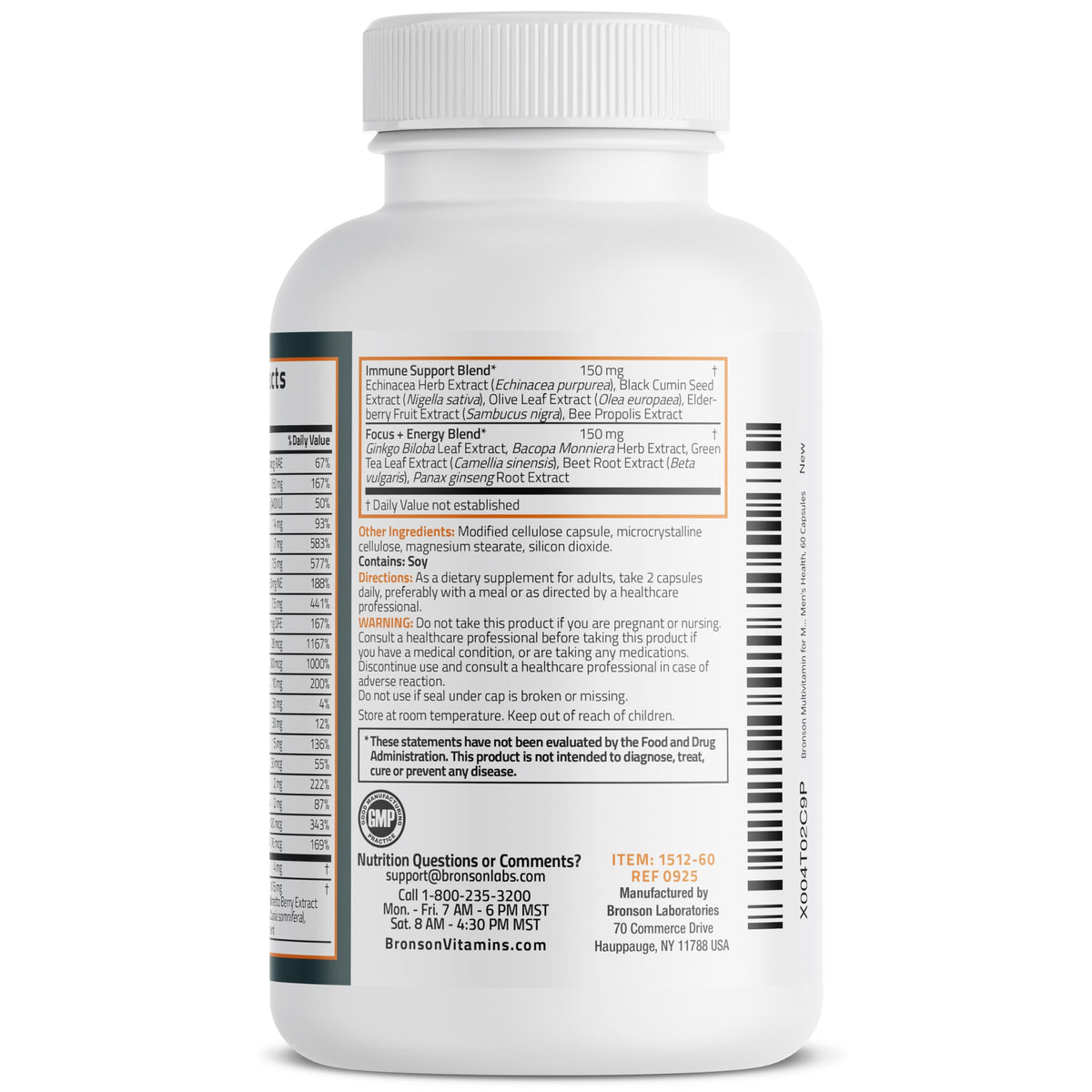 Bronson Multivitamin for Men All-in-One Daily - 60 Capsules - image 3