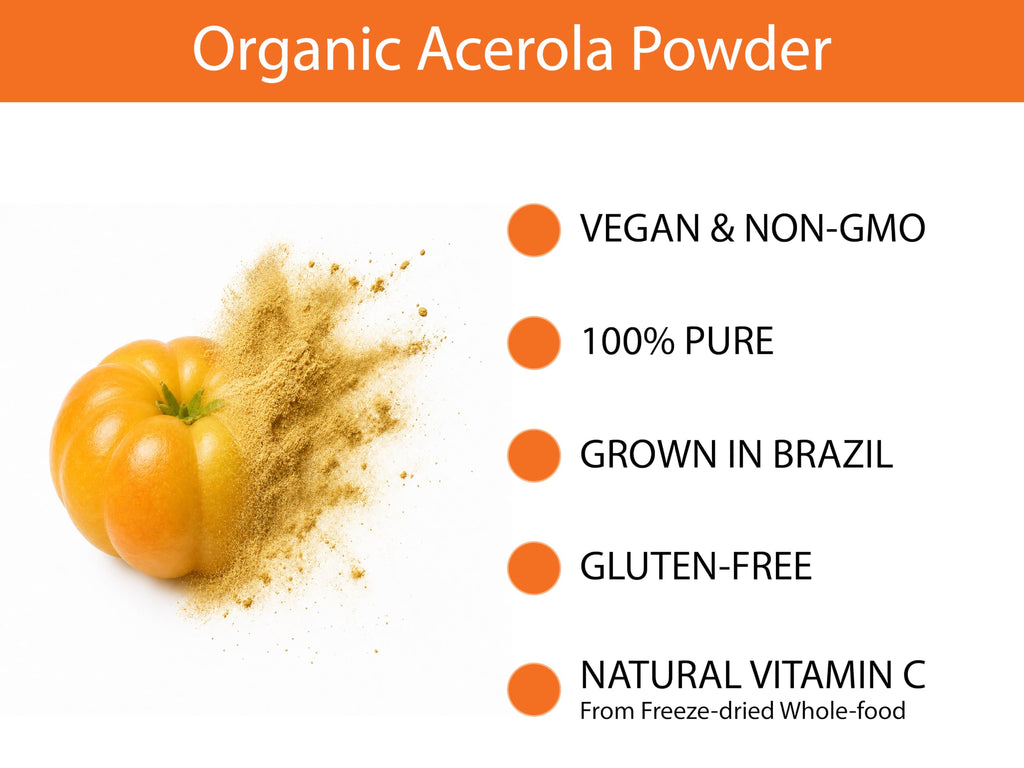 KOYAH Organic Acerola Powder Freeze-Dried Vitamin C - 60 Servings - image 5