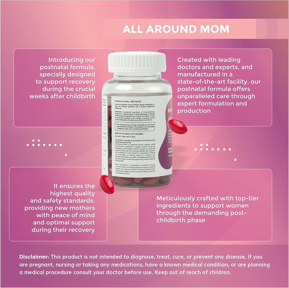 Briyo All Around Mom Postnatal Formula - 60 Softgels - image 5