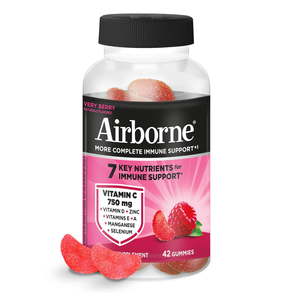 Airborne Vitamin C 750mg Gummies Immune Support - 42 Gummies
