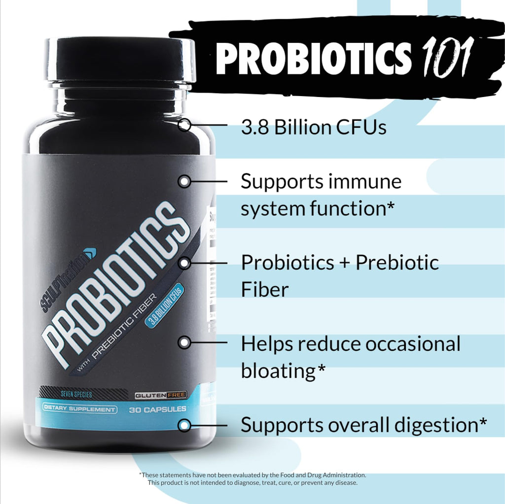 Sculpt Nation Premium Probiotics Digestive Support - 30 Capsules - image 2