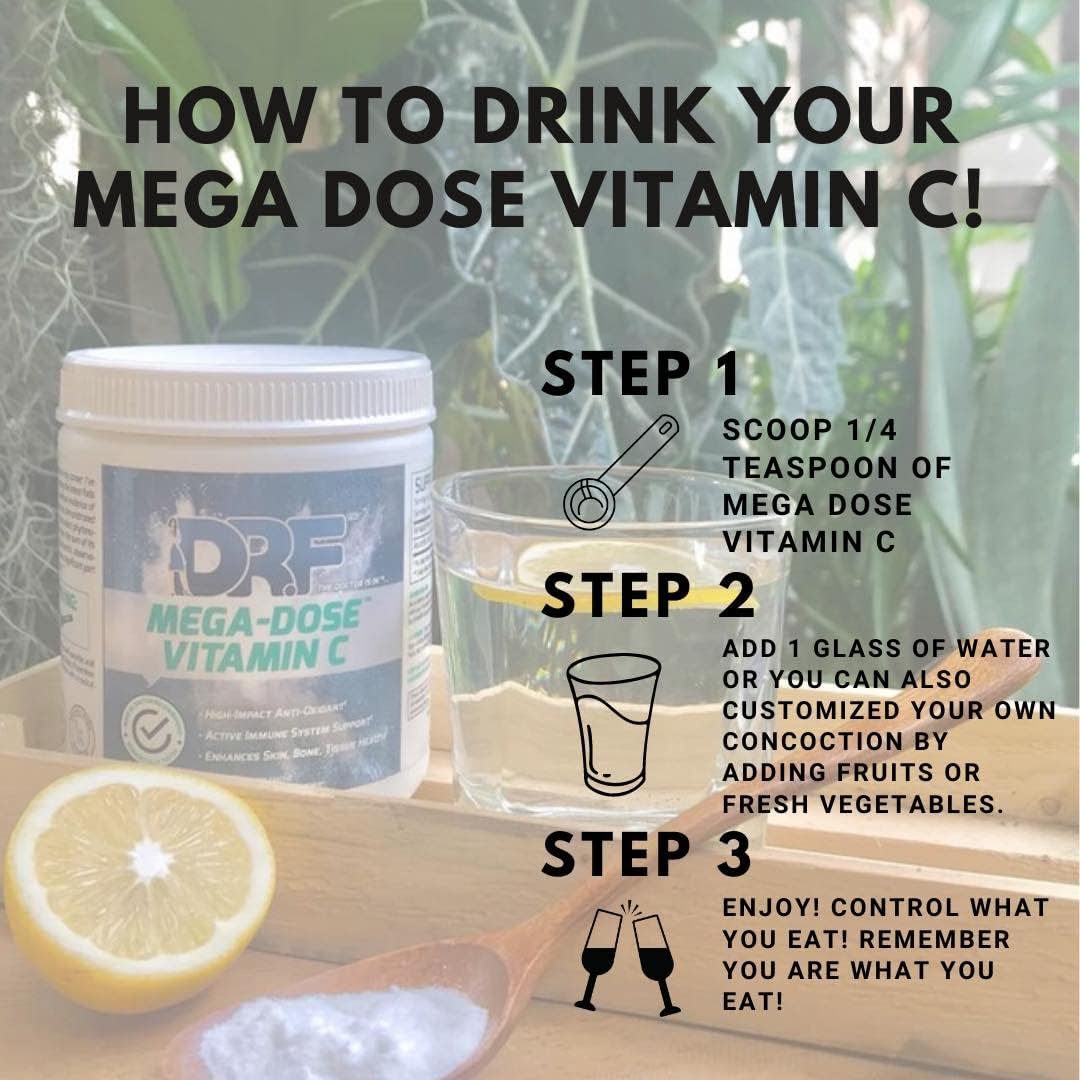 DR.F Mega Dose C Vitamin C Powder - 17.6 oz - image 2