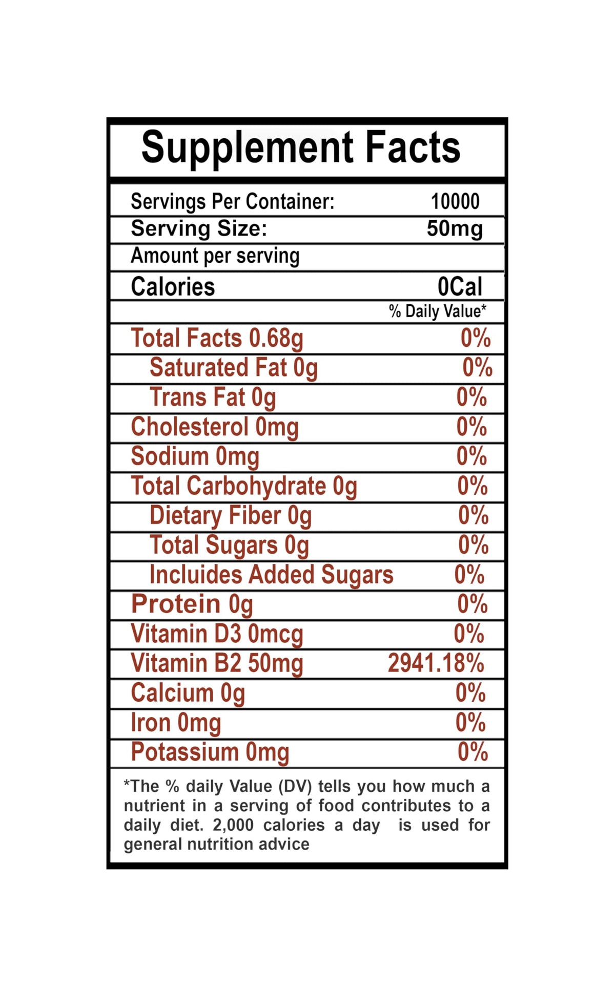 KJC Nutra Vitamin B2 Riboflavin Powder - 500 g - image 3