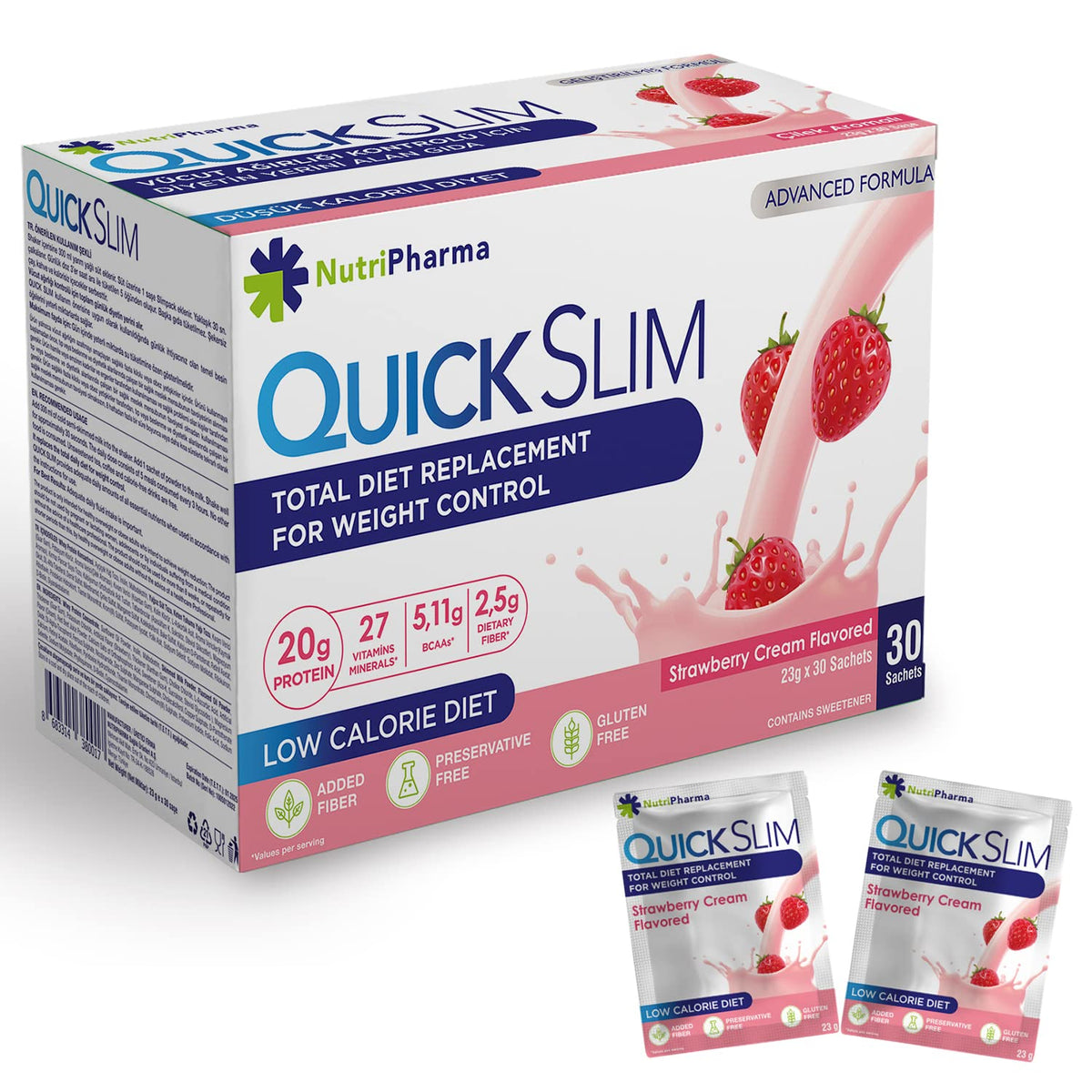 NUTRIPHARMA Quick Slim Quick Slim Meal Replacement Shakes for Weight