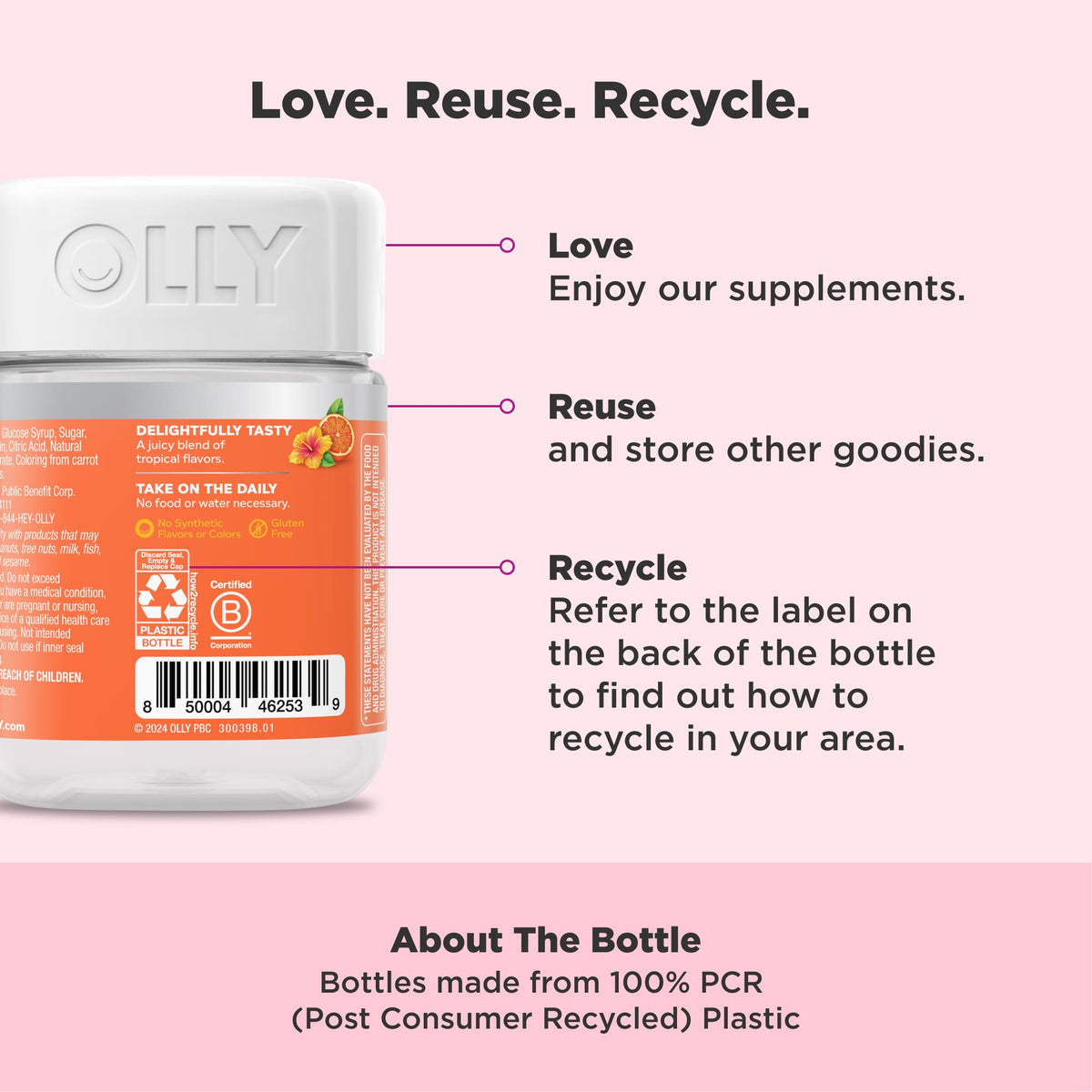 OLLY Heavenly Hair Gummies with Keratin & Biotin - 60 Count - image 4