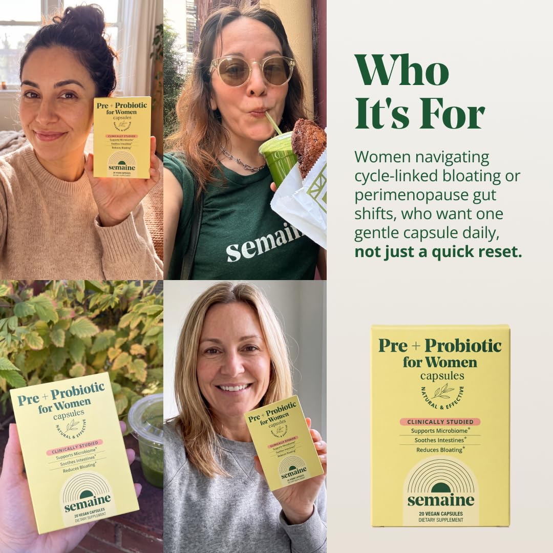 Semaine Health Prebiotics and Probiotics for Women - Women Probiotic