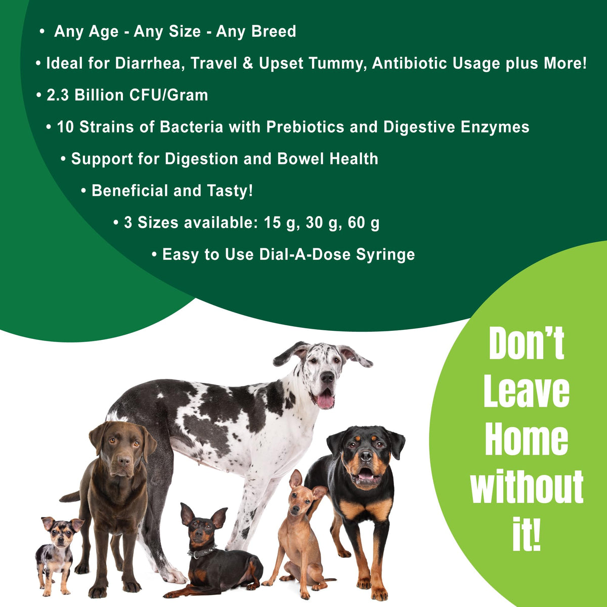 Dogzymes Canine Probiotic Paste with Saccharomyces boulardii - 15g - image 6