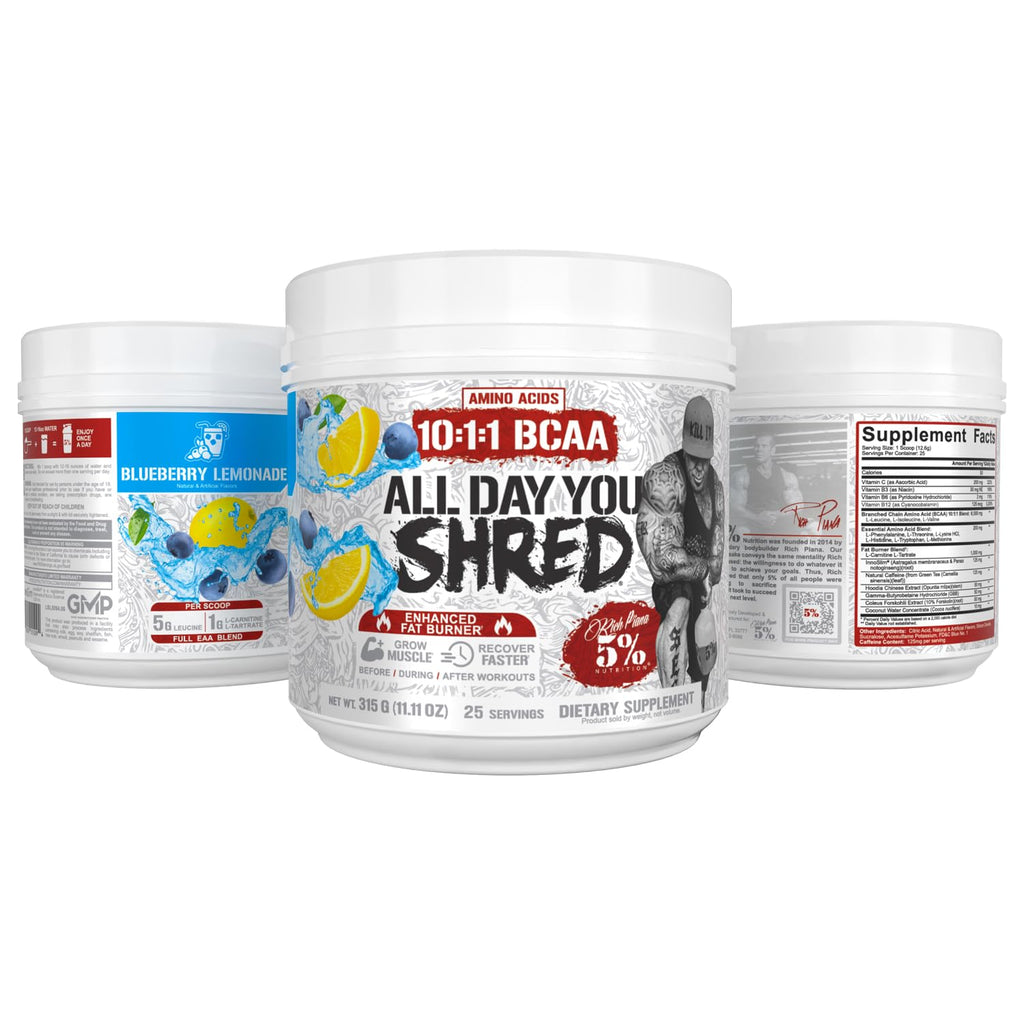 5% Nutrition AllDayYou Shred Fat Burner BCAA Powder - 9.9 oz - image 9