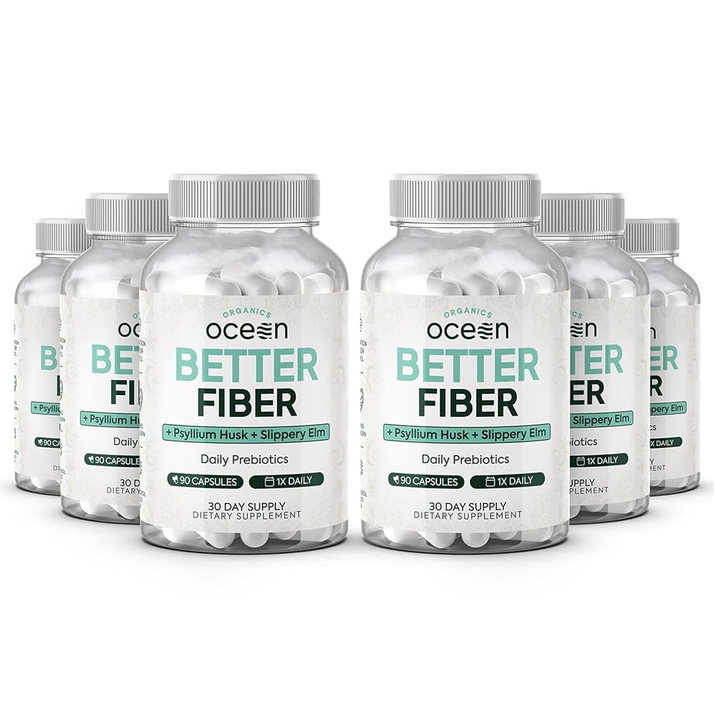 Organics Ocean Better Fiber - Daily Fiber Supplement - Soften Stool